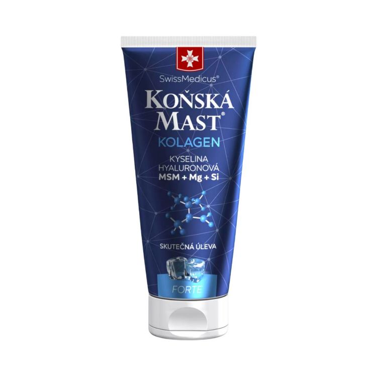 Obrázek Koňská mast s kolagenem forte chladivá 200 ml – SwissMedicus