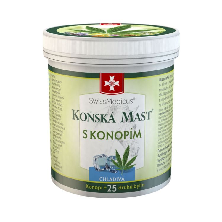 Obrázek Koňská mast s konopím chladivá 250 ml – SwissMedicus