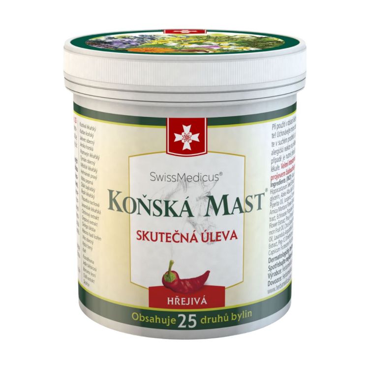 Obrázek Hřejivá koňská mast 500 ml – SwissMedicus