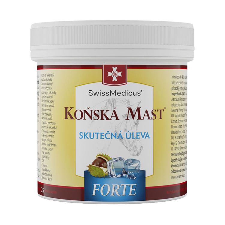 Obrázek Koňská mast FORTE chladivá - 500 ml - SwissMedicus