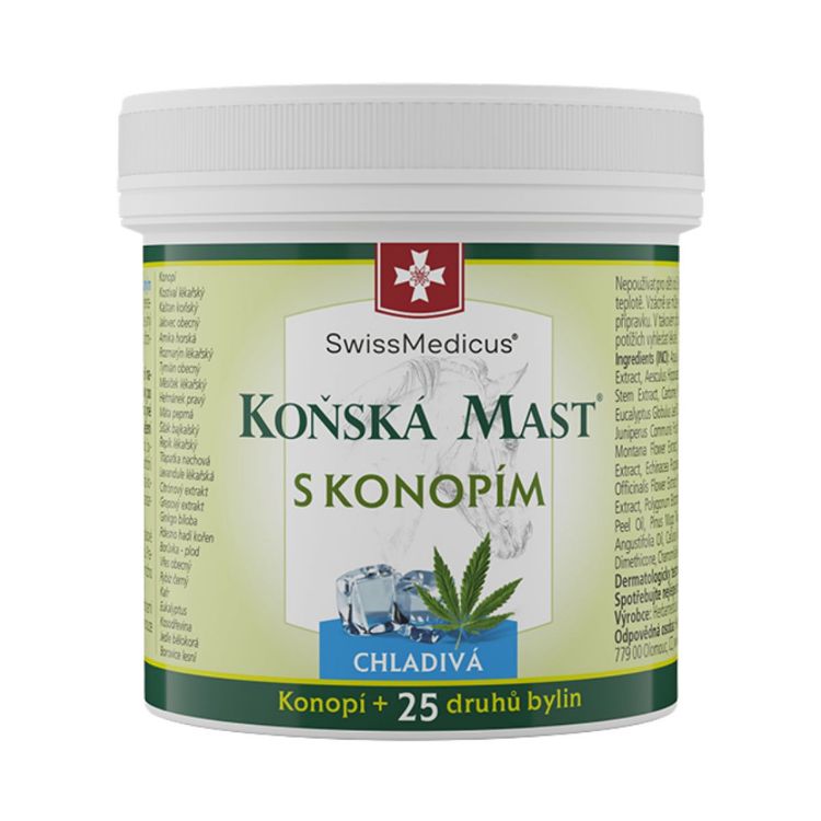 Obrázek Koňská mast s konopím chladivá - 500 ml - SwissMedicus