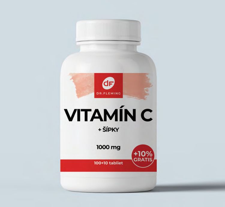 Obrázek Vitamín C 1000 + šípky - 110 tablet - Dr. Fleming