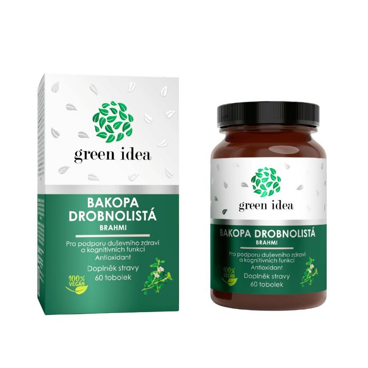 Obrázek Bakopa drobnolistá – Brahmi – 60 kapslí - Green idea
