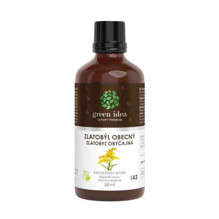 Obrázek Zlatobýl obecný tinktura – kapky 50 ml – Green idea