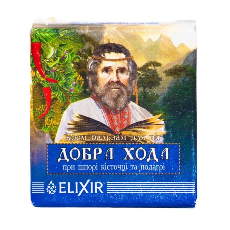 Obrázek Krémový balzám Dobrá chůze na patní ostruhy, dnu a hallux - 10 ml - Elixir