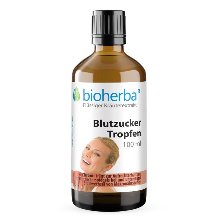 Obrázek Kapky na hladinu cukru v krvi – tinktura – 100 ml – Bioherba