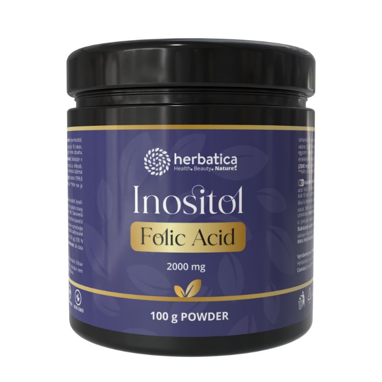 Obrázek Inositol + kyselina listová - 100 g prášek - Herbatica