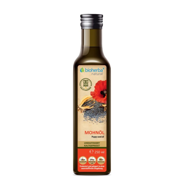 Obrázek Makový olej lisovaný za studena - 250 ml - Bioherba