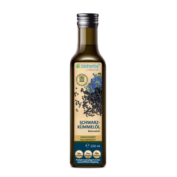 Obrázek Olej z černuchy seté lisovaný za studena, nerafinovaný - 250 ml - Bioherba