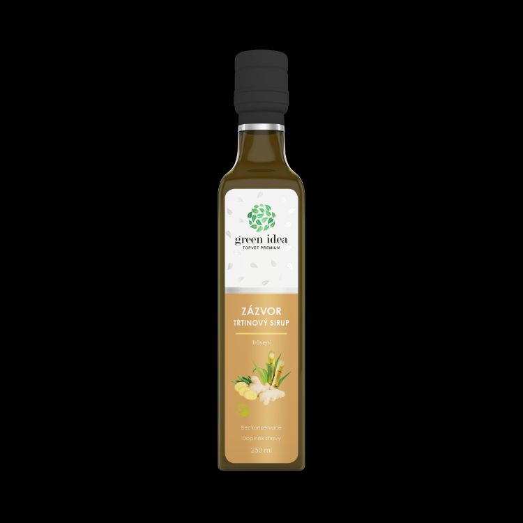 Obrázek Zázvorový třtinový sirup 250 ml - Green idea