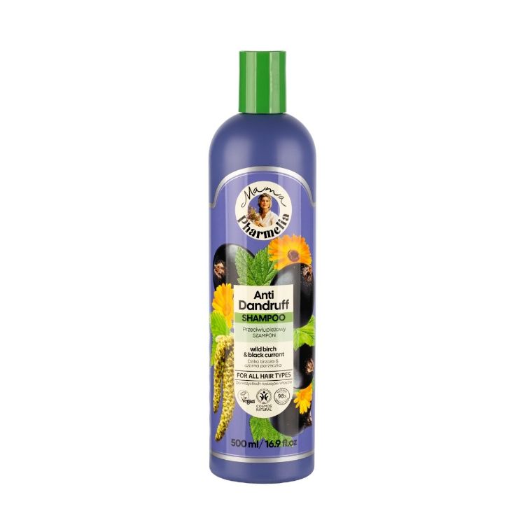 Obrázek Šampon proti lupům s břízou a černým rybízem - 500 ml - Mama Pharmelia