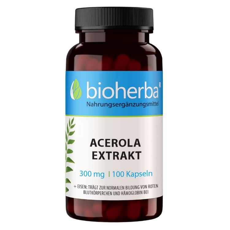 Obrázek Acerola extrakt 300 mg – 100 kapslí – Bioherba