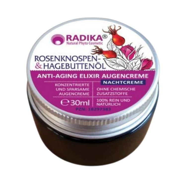 Obrázek Anti-aging oční krém s růžovými poupátky a šípkovým olejem - 30 ml - Bioherba