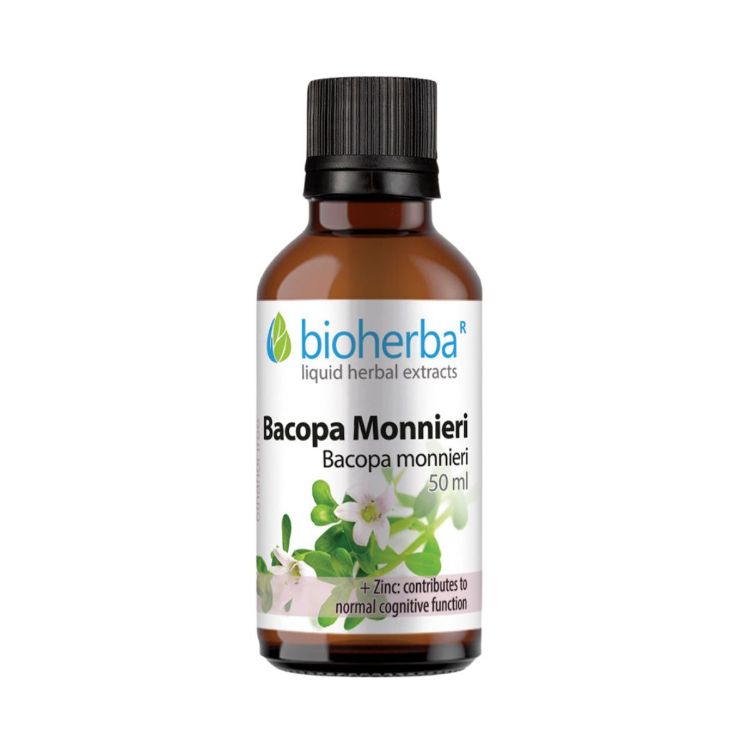Obrázek Bacopa monnieri - tinktura kapky - 50 ml - Bioherba