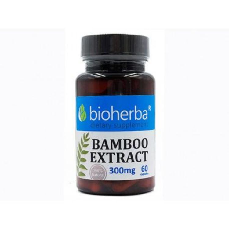 Obrázek Bambusový extrakt 300 mg – 100 kapslí – Bioherba