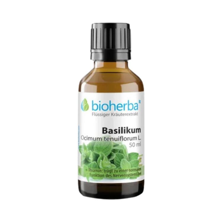 Obrázek Bazalka posvátná (tulsi) – tinktura kapky – 50 ml – Bioherba