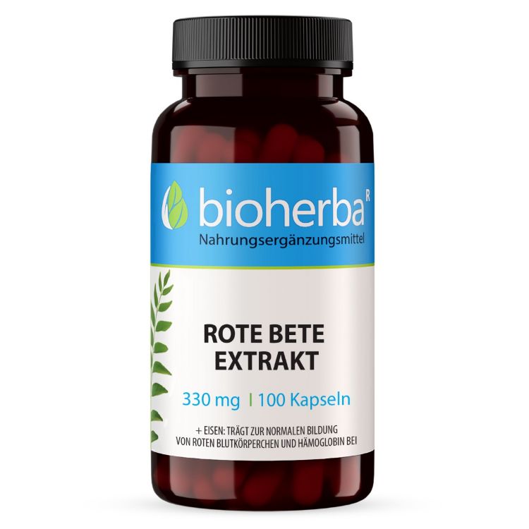 Obrázek Extrakt z červené řepy 330 mg - 100 kapslí - Bioherba