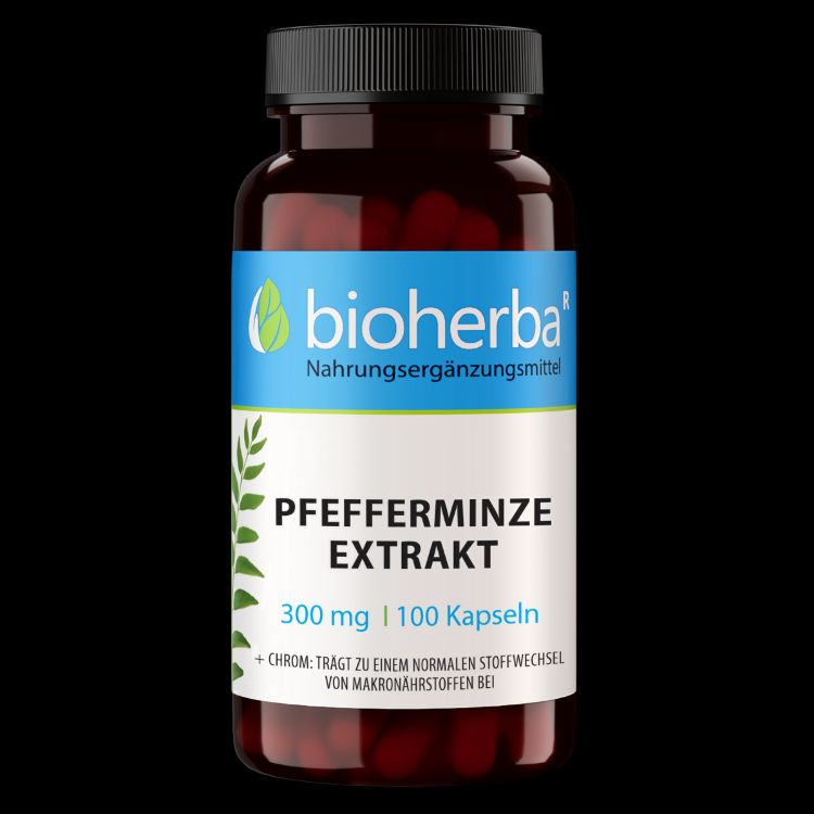 Obrázek Extrakt z máty peprné 300 mg – 100 kapslí – Bioherba