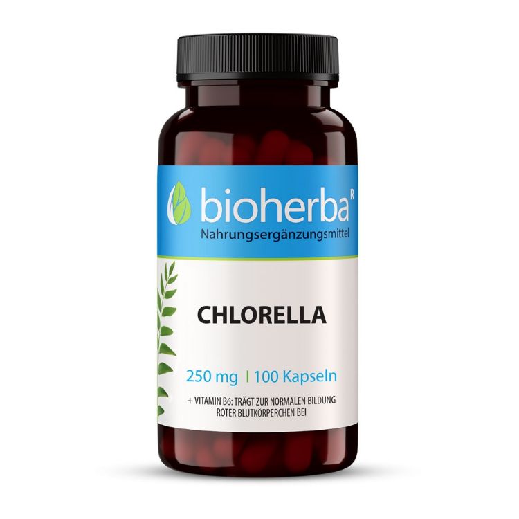 Obrázek Chlorella 250 mg – 100 kapslí – Bioherba