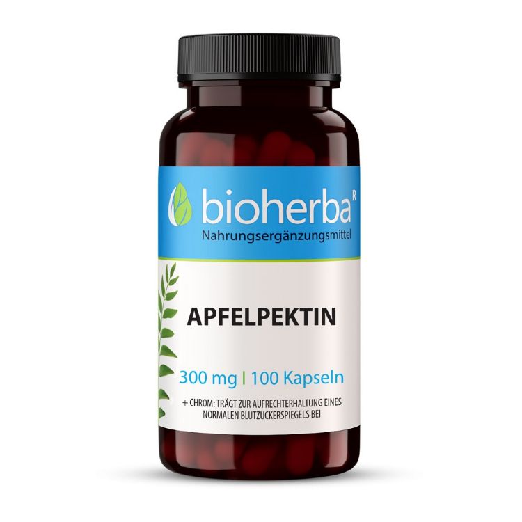 Obrázek Jablečný pektin 300 mg – 100 kapslí – Bioherba