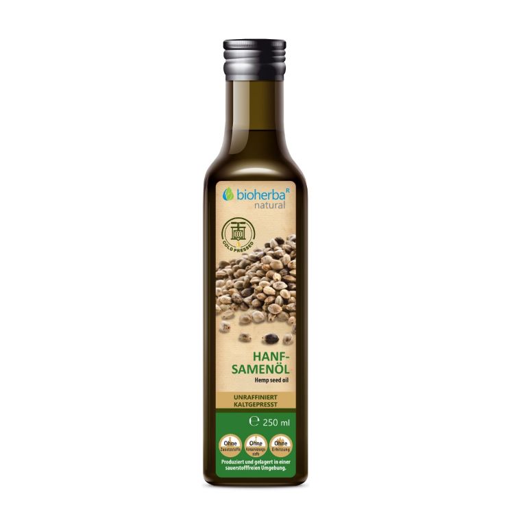 Obrázek Konopný olej lisovaný za studena - 250 ml - Bioherba