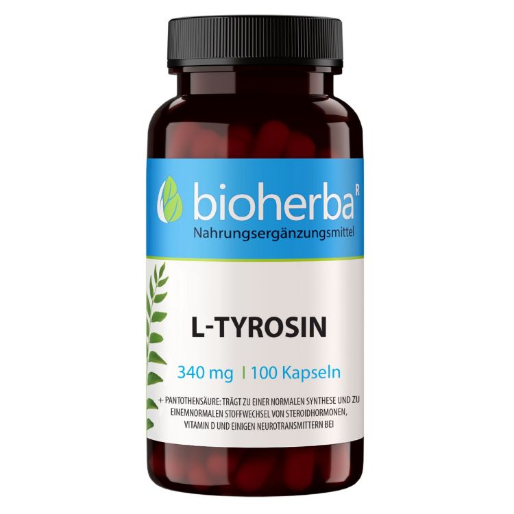 Obrázek L-Tyrozin 340 mg – 100 kapslí – Bioherba
