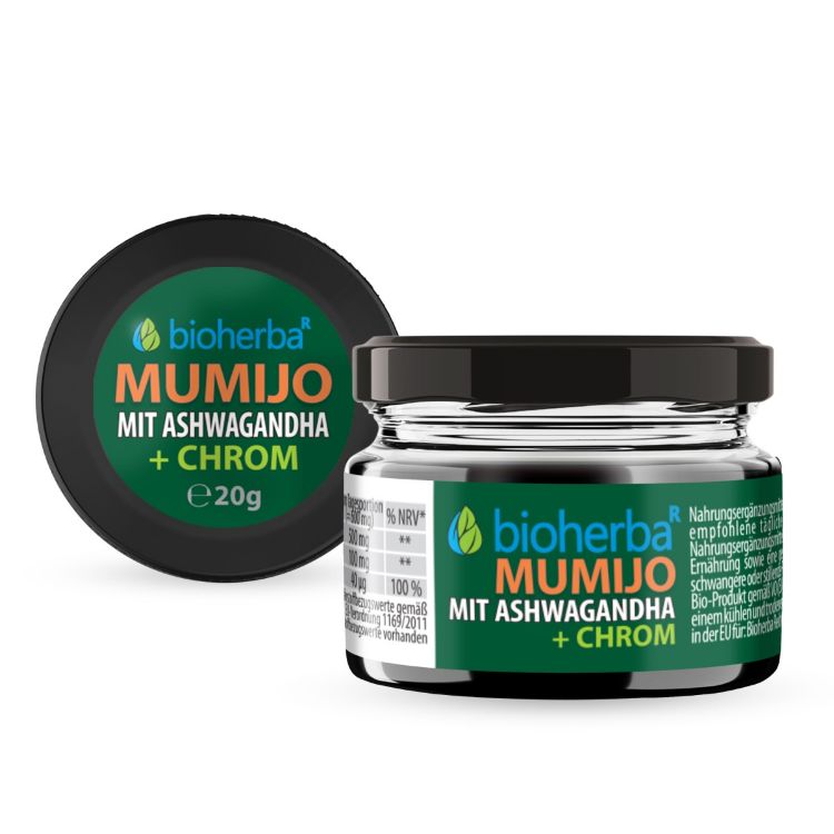 Obrázek Mumio extrakt Shilajit s ashwagandhou - 20 g - Bioherba