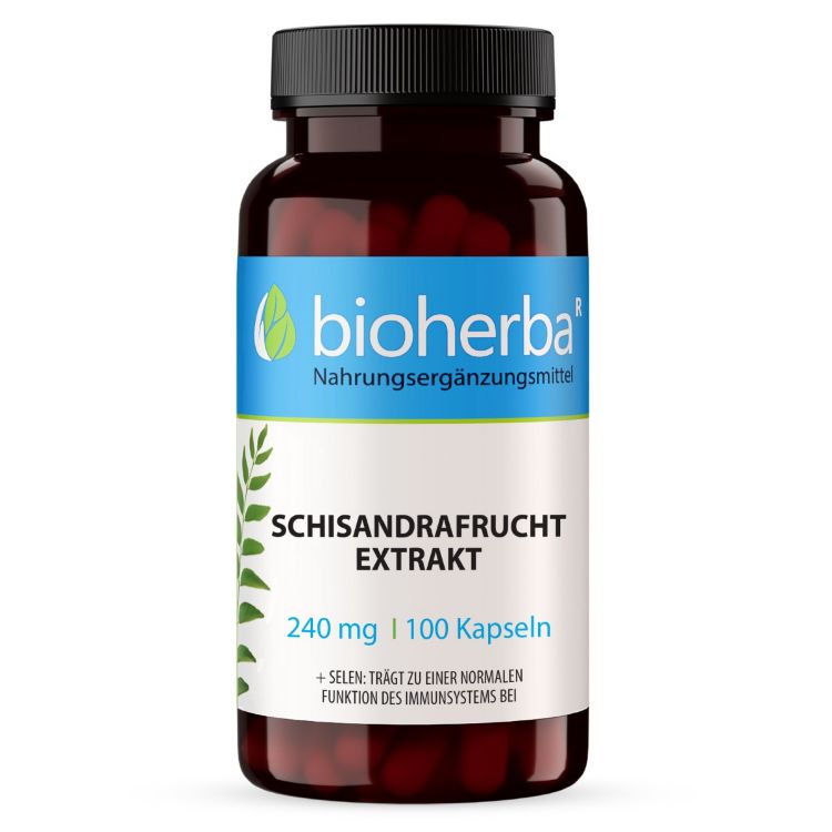 Obrázek Schizandra extrakt 240 mg – 100 kapslí – Bioherba