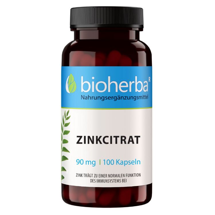 Obrázek Zinek citrát 90 mg – 100 kapslí – Bioherba