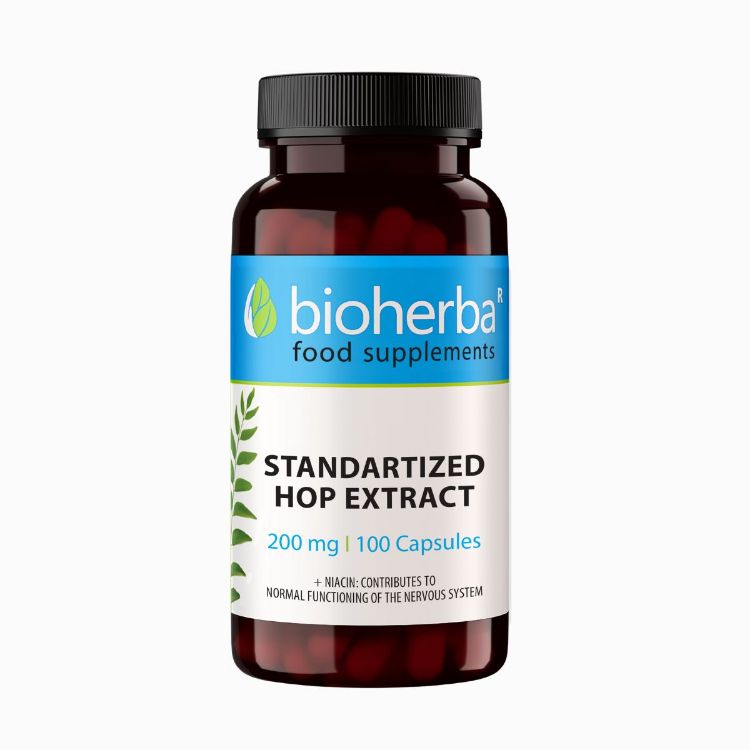 Obrázek Chmel extrakt 200 mg – 100 kapslí – Bioherba