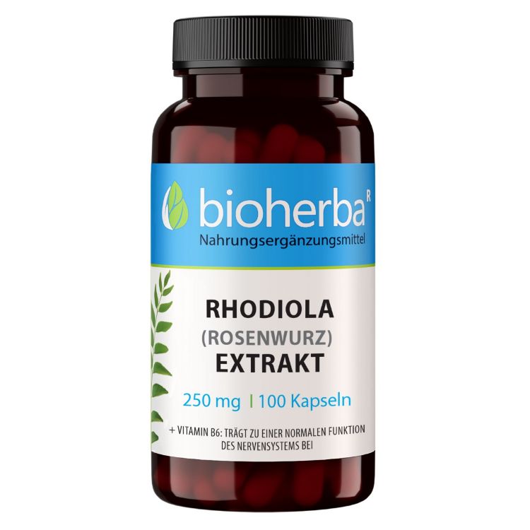 Obrázek Rhodiola extrakt 250 mg – 100 kapslí – Bioherba