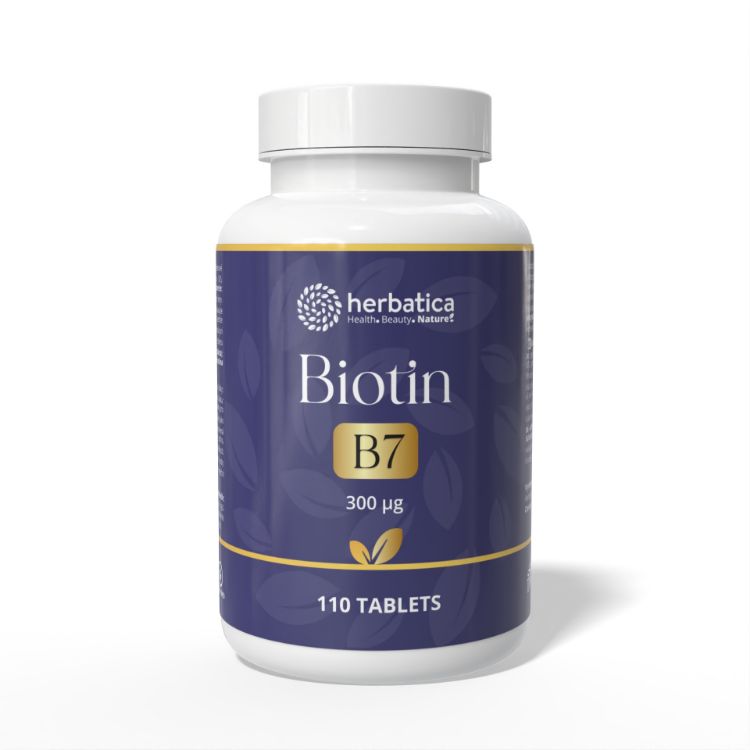 Obrázek Biotin 300 µg - 110 tablet - Herbatica