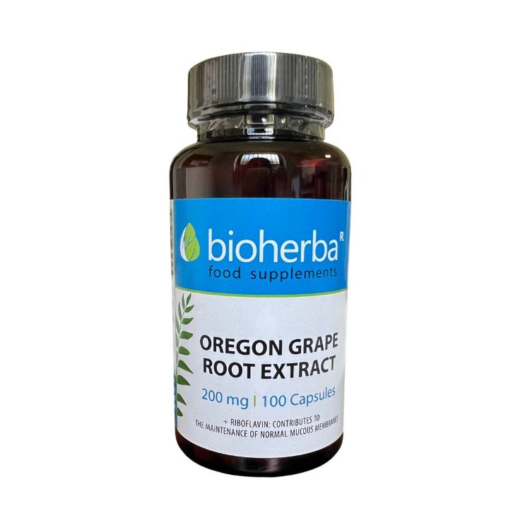 Obrázek Mahónie cesmínolistá – 100 kapslí – Bioherba