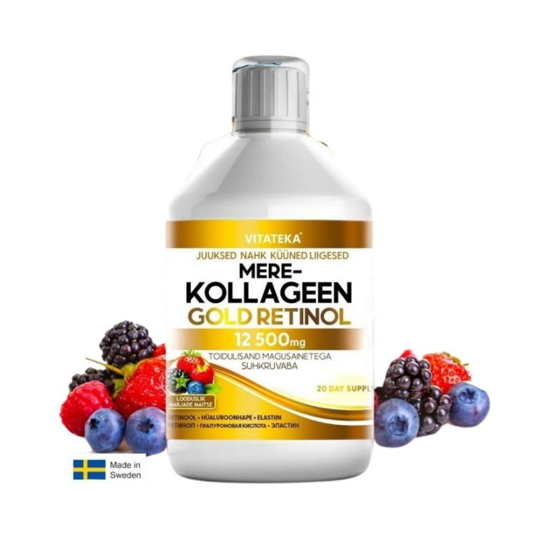 Obrázek Mořský kolagen Gold s retinolem 12 500 mg - 500 ml - Vitateka