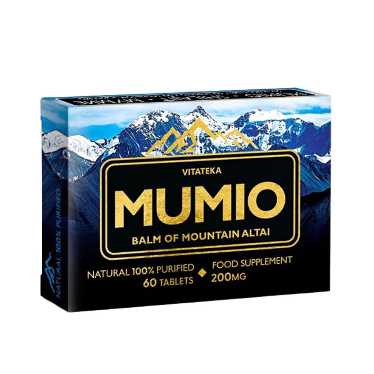 Obrázek Mumio Shilajit 200 mg - 60 tablet - Vitateka