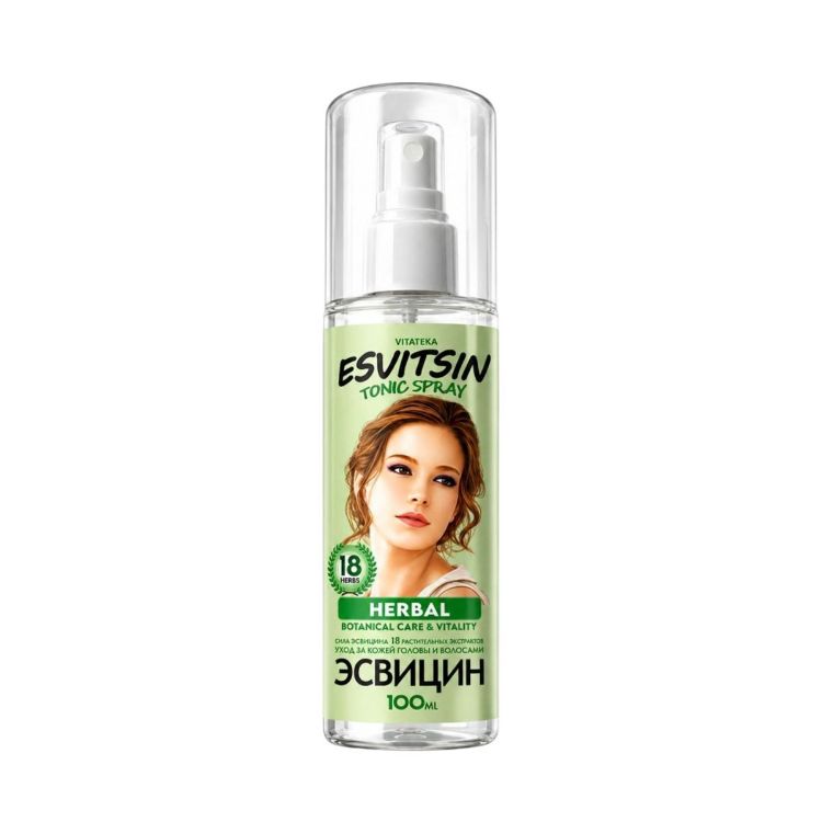 Obrázek Bylinné tonikum ve spreji pro podporu růstu vlasů Esvitsin - 100 ml - Vitateka