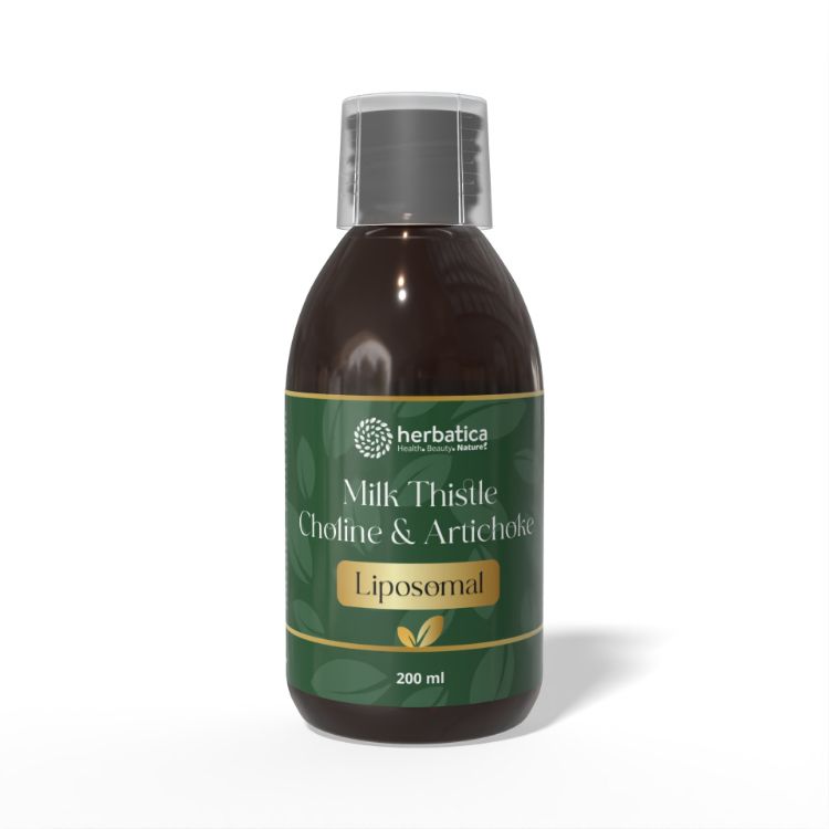 Obrázek Lipozomální Ostropestřec, Cholin & Artyčok - 200 ml - Herbatica
