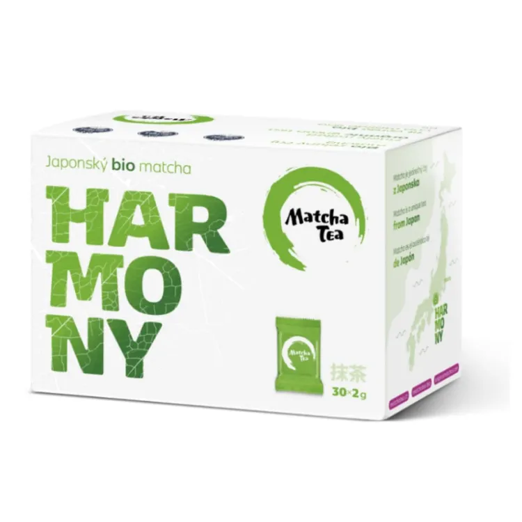 Obrázek BIO Matcha Tea Harmony – porcovaný zelený čaj – 30 × 2 g – KYOSUN