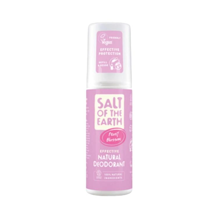 Obrázek Přírodní krystalový deodorant ve spreji – květ pivoňky – Salt of the Earth – 100 ml