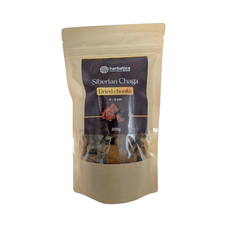 Obrázek Herbatica Čaga sibiřská sušené kousky (4–5 cm) – 200 g