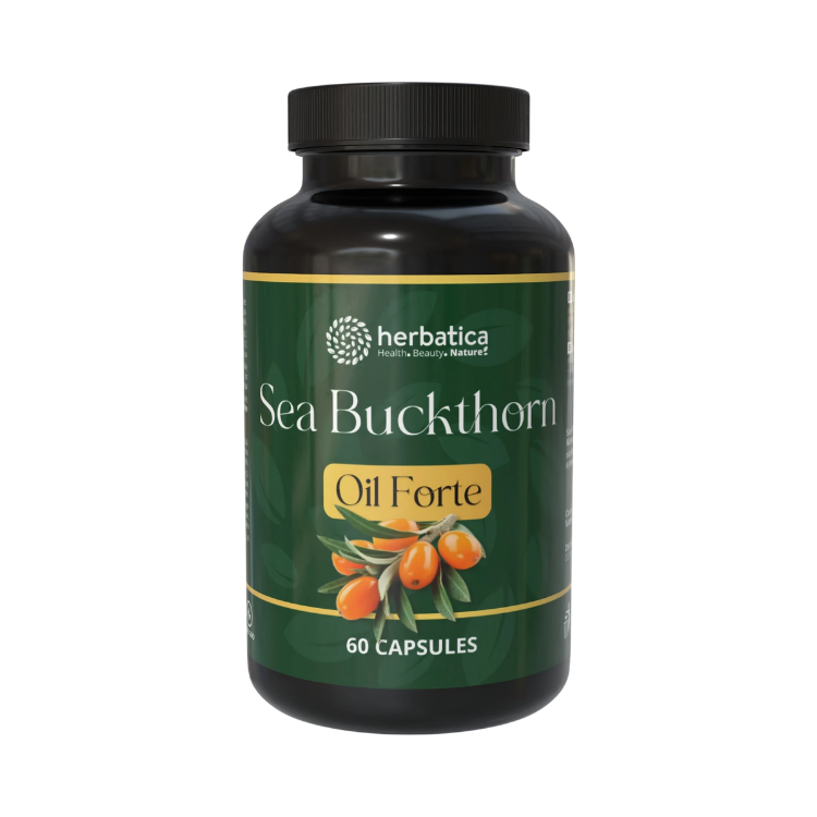 Obrázek Rakytníkový olej Forte v kapslích 500 mg - 60 kapslí - Herbatica