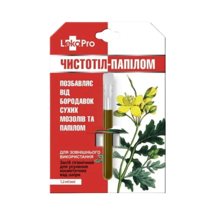 Obrázek Balzám „Čistotěl“ s vlaštovičníkem na otlaky, bradavice a papilomy - 1,2 ml - LekoPro