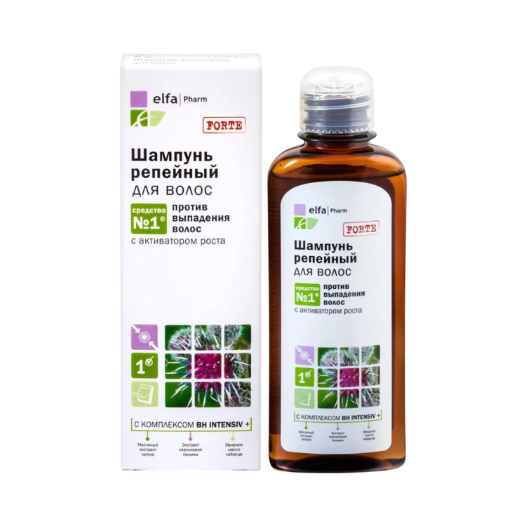 Obrázek Lopuchový šampon proti vypadávání vlasů - 200 ml - Elfa Pharm