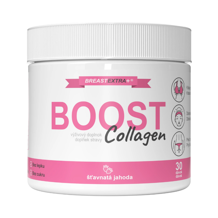 Obrázek BreastExtra+ BreastExtra BOOST Collagen pro plnější vzhled poprsí a zářivou pleť – 30 dávek