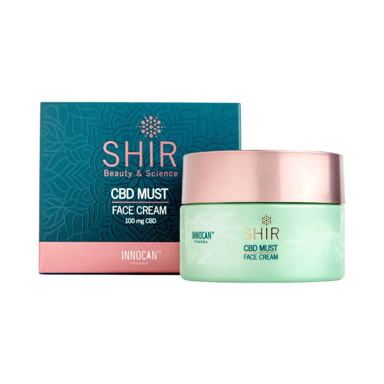 Obrázek CBD hydratační pleťový krém proti vráskám 50 ml - SHIR Beauty & Science