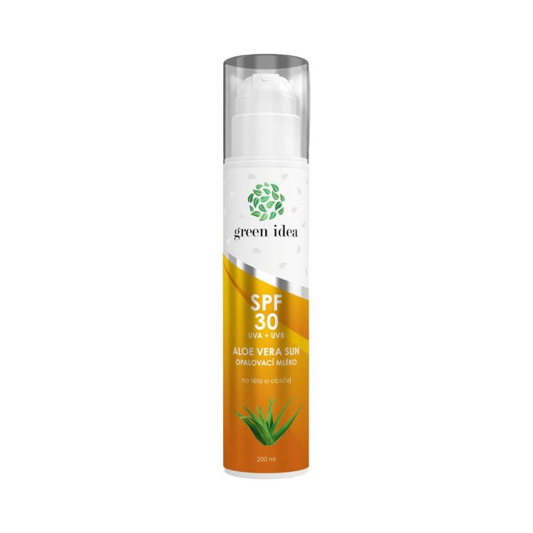 Obrázek Aloe vera sun - opalovací mléko SPF 30 200 ml - Green idea