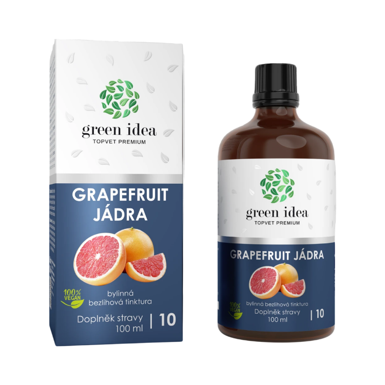 Obrázek Grapefruitová jadérka – bezlihová tinktura 100 ml – Green idea