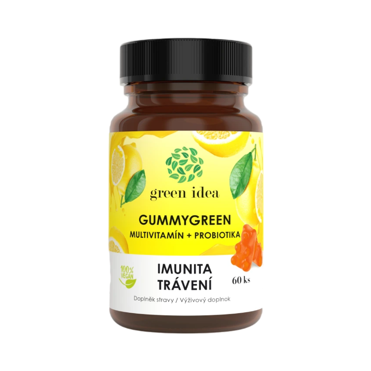 Obrázek Gummygreen - Multivitamin + probiotika 60 ks - Green idea