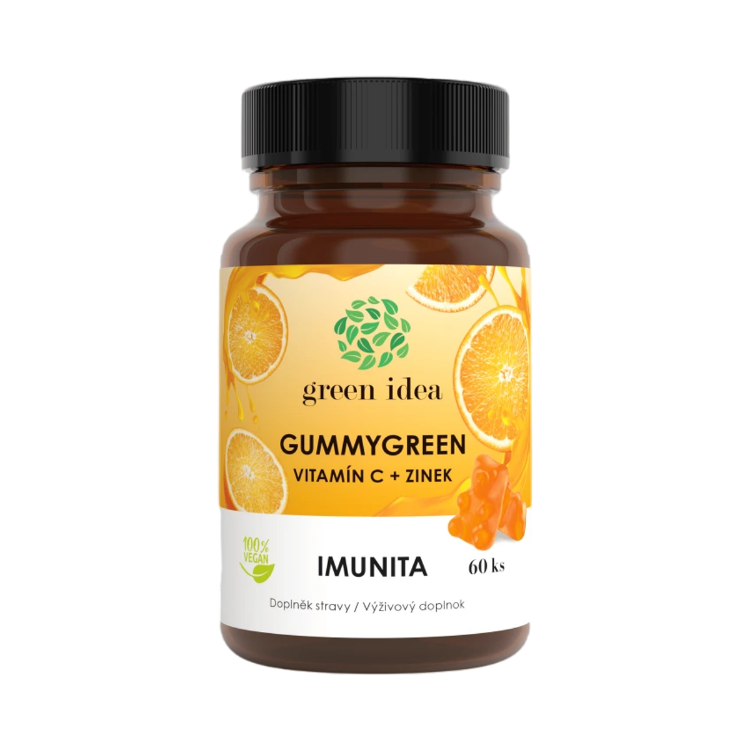 Obrázek Gummygreen - Vitamín C + zinek 60 ks - Green idea
