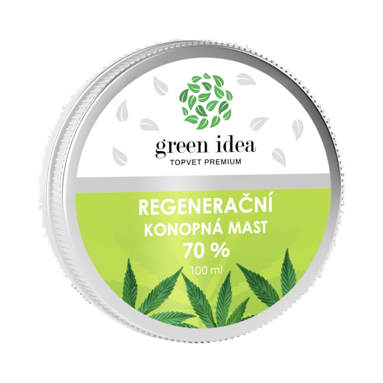Obrázek Konopná regenerační mast 70 % 100 ml - Green idea